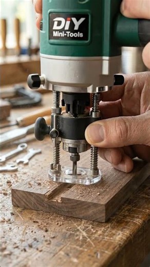 Mini Wood Router Tool in Action Precision DIY Woodworking Carving