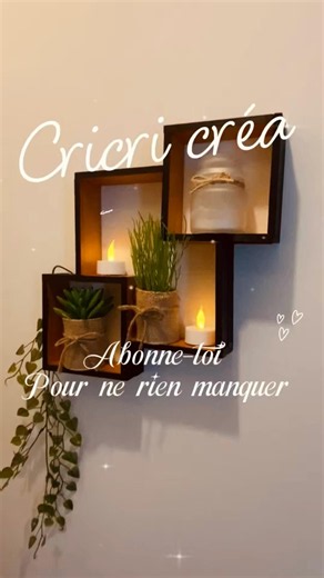 J’ai fabriqué cette étagère murale avec des bâtonnets type Kapla et de la colle !#creative #diy