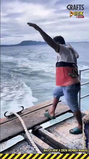 Boat Anchor Deployment: Manual Marine Operation #dailywork #work #process #Anchoring