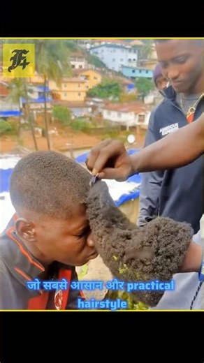 Why African Barbers Use Razor Blades Instead of Clippers 😱 #shorts #facts #razorcut
