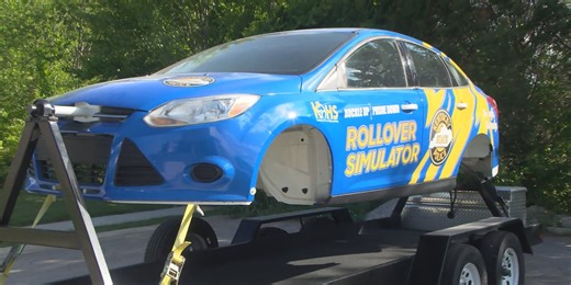 Kentucky State Police introduce new rollover simulator encouraging drivers to wear their seatbelts