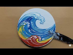 Ocean Sunset Acrylic Painting | Easy & Relaxing Beach Seascape Tutorial 🌊🎨