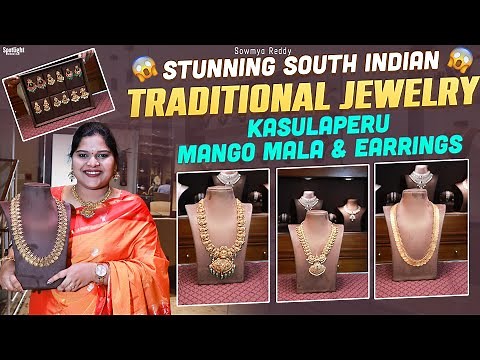 STUNNING South Indian Bridal Jewelry: Nakshi Haralu, Kasu & Mango Mala | Traditional Gold Treasures