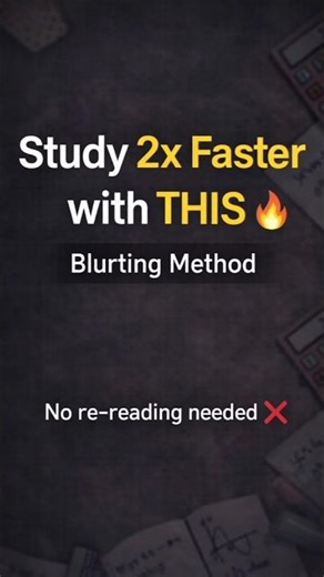 Stop Re-Reading! Try This Study Hack 🚀 #studyhacks #blurtingmethod #ytshorts #thestudysanctum