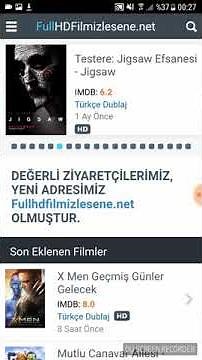 Fullhdfilmizlesene uygulaması ücretsiz film izle