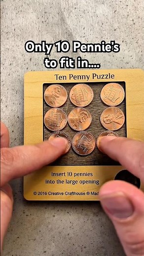 How to solve the impossible penny puzzle #tutorial #puzzle #shorts