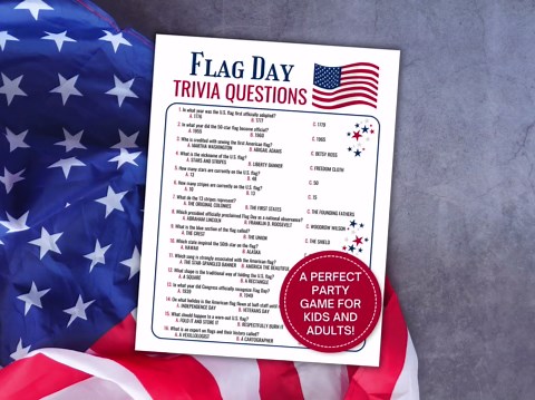 Flag Day Trivia Game, USA Flag Trivia, National Flag Quiz, American Patriotic Trivia, 4th of July Game, Memorial Day Game, Veterans Day Game - Etsy