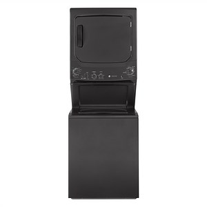 GE Unitized Spacemaker 27" Diamond Grey Stack Washer With Electric Dryer - GUD27ESPMDG