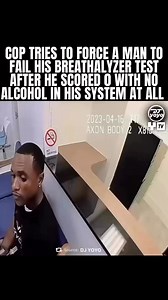 COP TRIES TO FORCE A MAN TO FAIL HIS BREATHALYZER TEST AFTER HE SCORED O WITH NO ALCOHOL IN HIS SYSTEM AT ALL 🤦‍♂️ #explore #fyp #viral #trending #explorepage | DjYoyo FromMiami