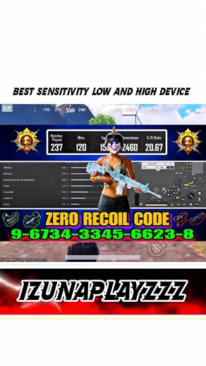 BGMI Low vs High Device Sensitivity 🔥 Best Settings!