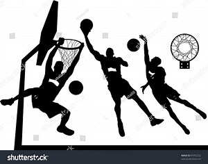 Player Basketball Background Basketball Rings Vector Stock Vector (Royalty Free) 91952222 | Shutterstock