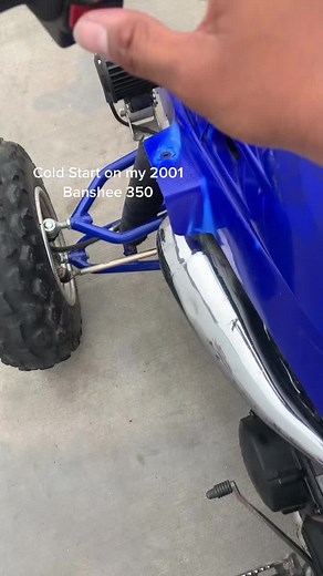 2001 Yamaha Banshee 350 Cold Start | 2-Stroke Engine Roars to Life