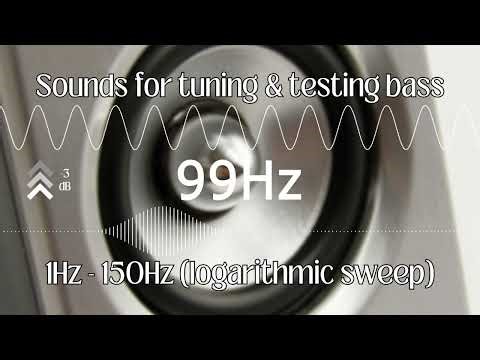 Checking your low-frequency Speakers. Fast Bass Test (1-150 Hz, Exponential Scale)