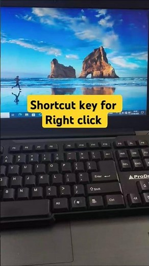 How to Right Click with Keyboard | PC Shortcut Without Mouse #shorts