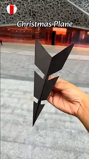 How to make a christmas paper plane 🤗✨✈️ , unique flying paper airplane tutorial #shorts #paper