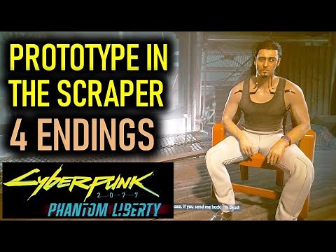 Prototype in the Scraper: All 4 Endings (Hasan Choices & Outcomes) | Cyberpunk 2077 Phantom Liberty