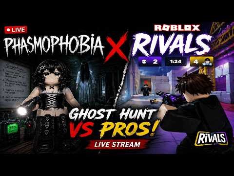 Roblox Phasmophobia + Rivals LIVE #shortslive #shortsfeed