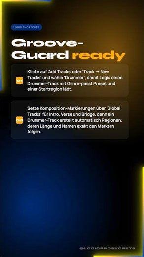 Drummer als orchestrierter Groove-Guard mit Komposition-Markern