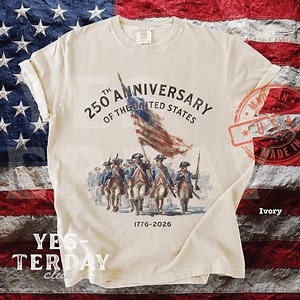 America 250th Anniversary Revolutionary War Soldiers Shirt, Comfort Colors 4th of July Tee 2XL-4XL - YC50161 - Etsy