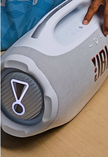 JBL Boombox 4 Portable Bluetooth Speaker (White)