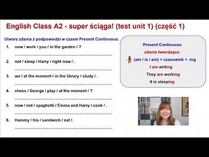 English Class A2. Test unit 1 (part 1) - super ściąga !