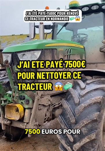 L’état de ce tracteur etait impressionnant 😱🧼#pourtoi#nettoyage#tracteur#menage