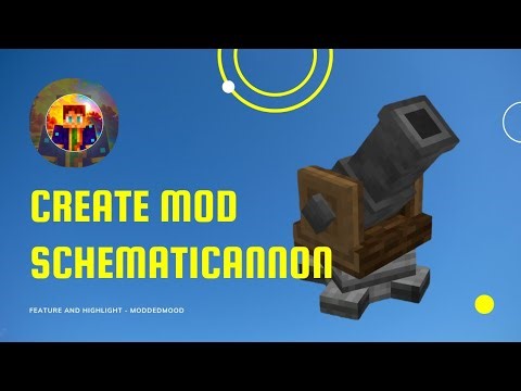 This Cannon BUILDS for You! (Create Mod Schematicannon Guide)