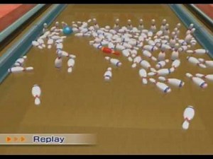 Wii Sports Resort (Bowling) - Gutter Guard to Strike (100-Pin Game)