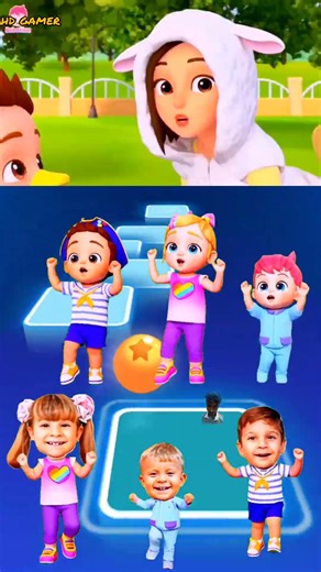 Bebefinn Pinkfong 🥳 -Bebefinn Scary Boss.. dance-Tiles Hop🥳