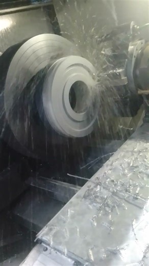 face grooving 13mm x 40 mm in 350mm Bull Gear 1st side