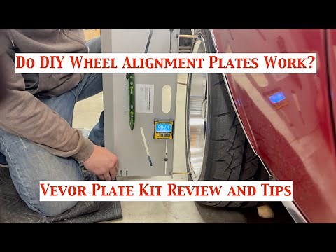 Preform DIY Garage Front End Alignment Vevor Caster Toe Plate Instructions and Review How To Camaro