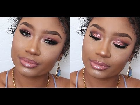 Pink Glitter PROM 2016 Makeup Tutorial