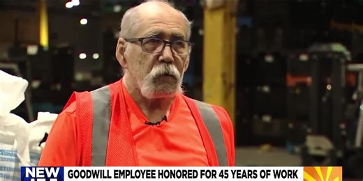 Goodwill employee honored for 45 years of work in Arizona