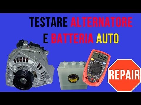 Check the operation of the car's ALTERNATOR