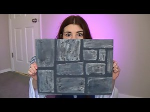 How to Paint a Realistic Faux Stone Wall!