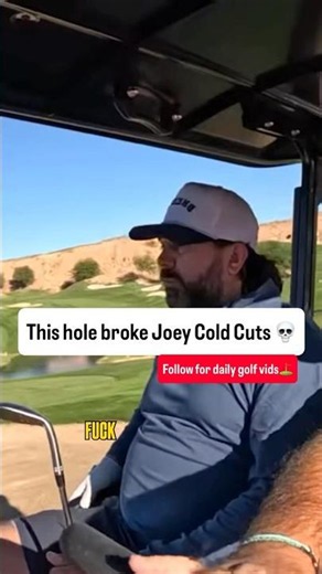 Joey Cold Cuts vs a cliff green 😭 #golf #joeycoldcuts #bobdoessports #golfmeltdown #pgatour