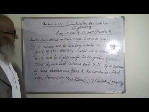 Lesson 6(b): Numerical on Dynamically Induced EMF