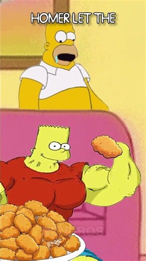 Homer Let the Barts Out, and He Took a Bite of a Boneless Wing