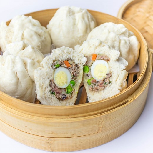 Vietnamese Steamed Pork Buns (Banh Bao) - Vicky Pham