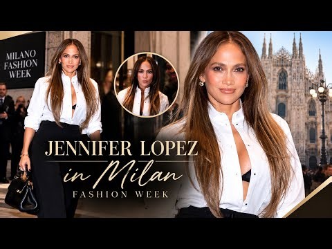 Update:Jennifer Lopez in Milan 🇮🇹 | Her Chic Fashion Week Look Has Everyone Talking