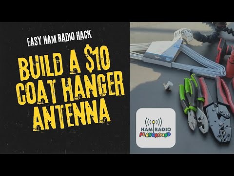 Build a Coat Hanger Antenna for Under $10! | Easy 2M 1/4 Wave Ground Plane for Ham Radio