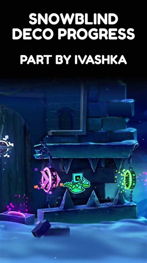 SNOWBLIND Deco Progress by Ivashka // Geometry Dash 2.2 #shorts #geometrydash #gd