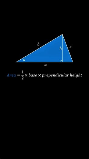 Area of a Triangle Using Sine | An Easy Geometric Proof #math #mathematics #mathproof #trigonometry