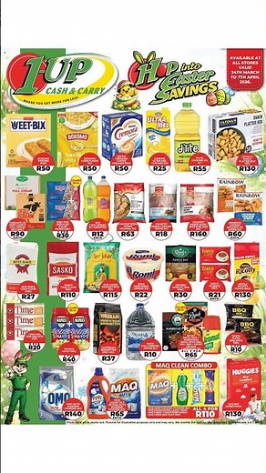 1UP Cash & Carry Specials 24/03 - 07/04