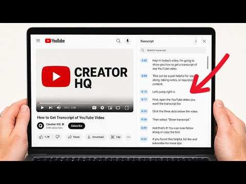 How to Get a Transcript of a YouTube Video