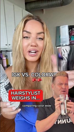⚡️ The Stylist’s Secret to Frizz-Free Hair (IGK vs. Color Wow) #haircare #frizzyhair #hairtips