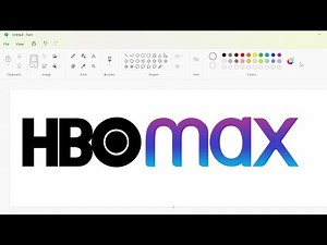 How to draw the HBO Max logo using MS Paint | How to draw on your computer