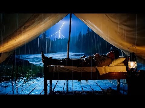 Cocooned by Rain: Arthur's Peaceful Tent Hideaway | RDR2 ASMR Sleep