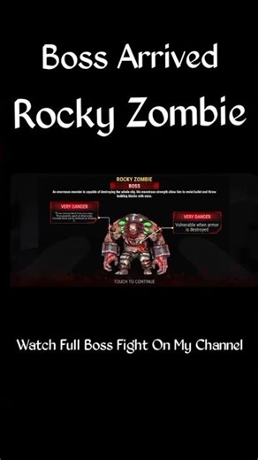 Rocky Zombie Boss Attack | How to Defeat Rocky Boss | Dead Target Zombie Mission 💀⚔️