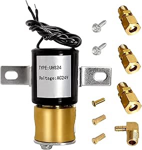 UP2WIN Replacement UHS24 Solenoid Valve, Humidifier Water Solenoid Valve Compatible with Honeywell HE265A HE360 HE260 HE220 HE225, Carrier Furnace Humidifier